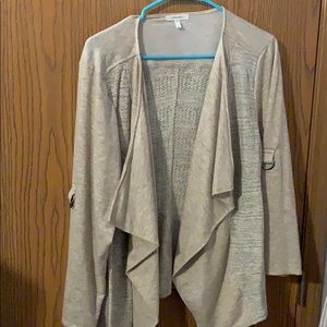 Tan cardigan/blazer